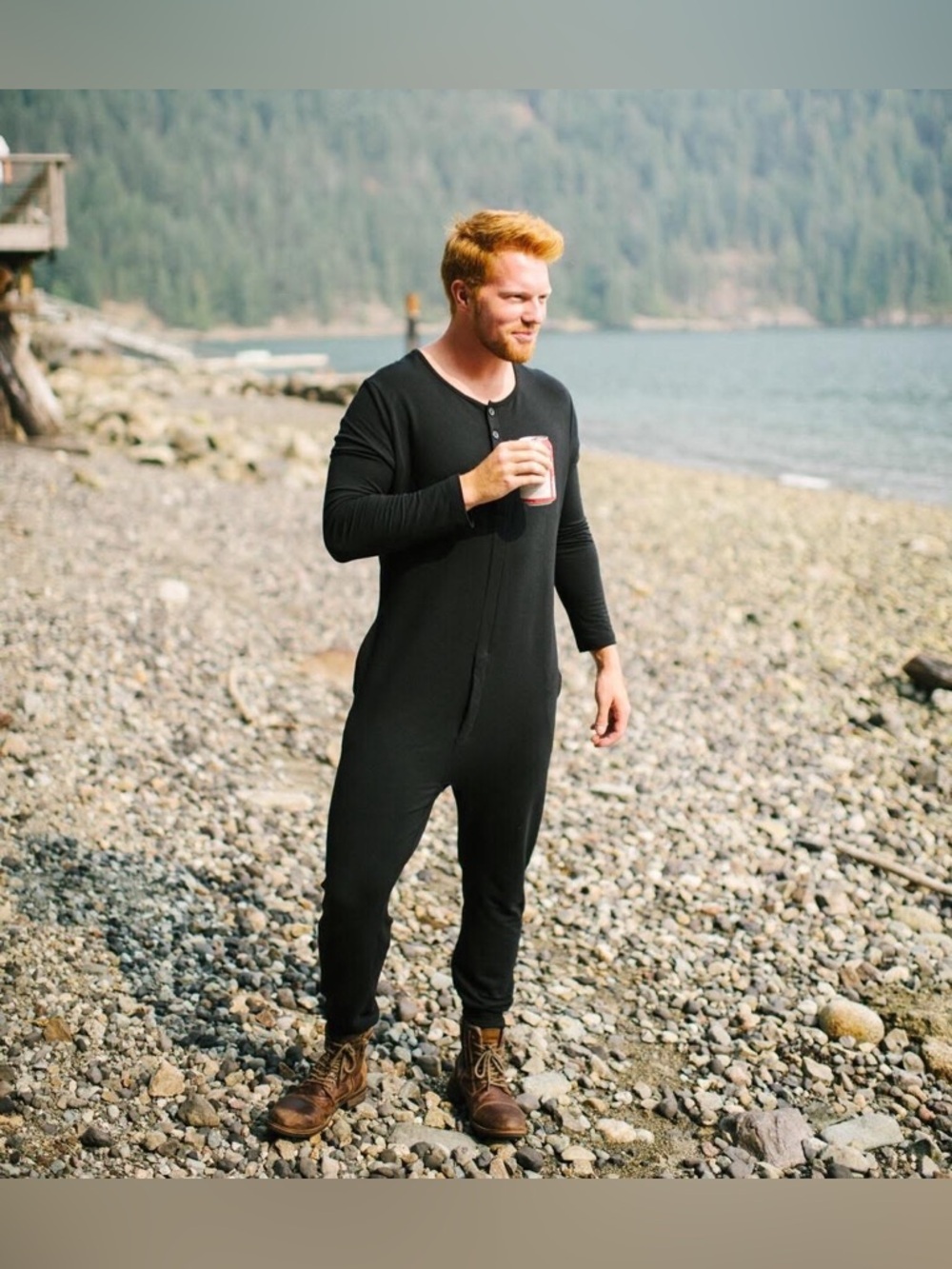 Smash & Tess - The Guy Romper in Black. Men’s Medium. 🇨🇦